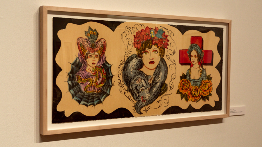 Print of three Victorian ladies from INDELIBLY YOURS: THE TATTOO PROJECT