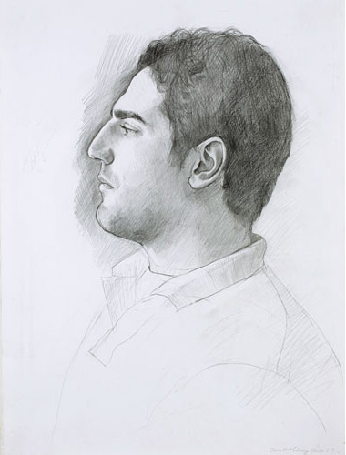 Portrait, side view of a man by Dan McCleary