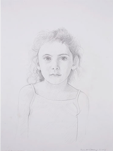Portrait of a young girl by Dan McCleary
