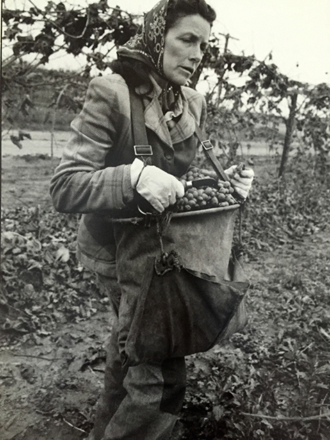Photograph of migrant woman by Ernie Lowe
