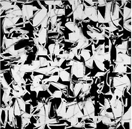 Square black and white collage