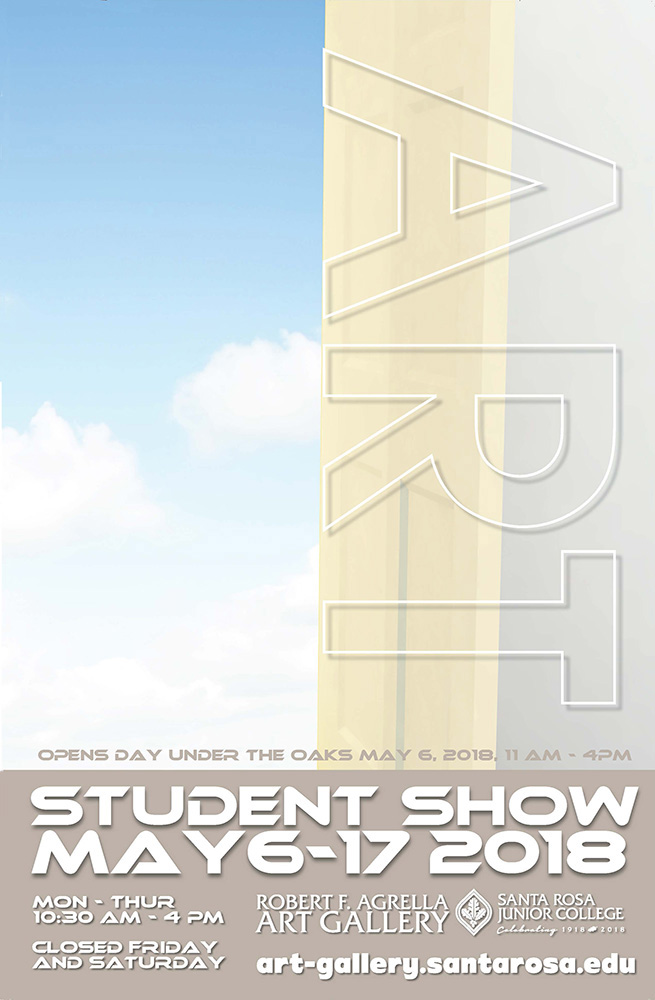 Image of 2018 student art show poster