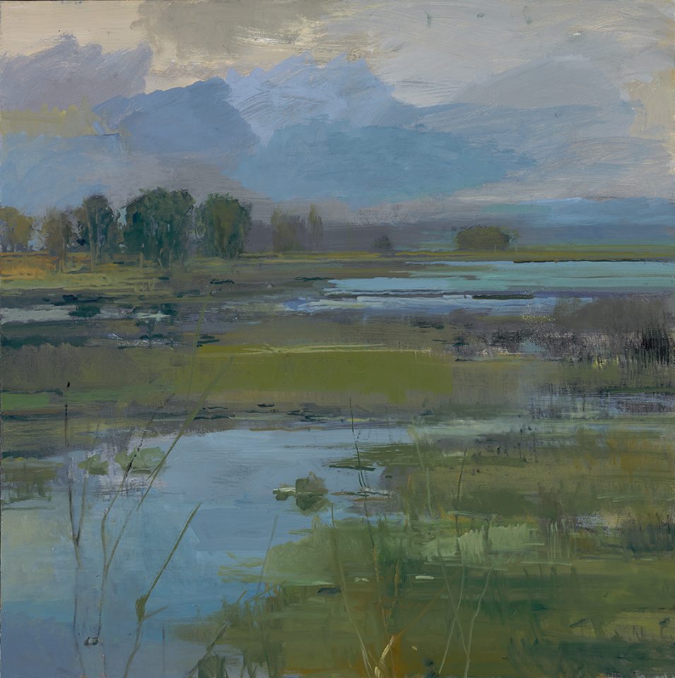Painting of marshes by Stephanie Sanchez