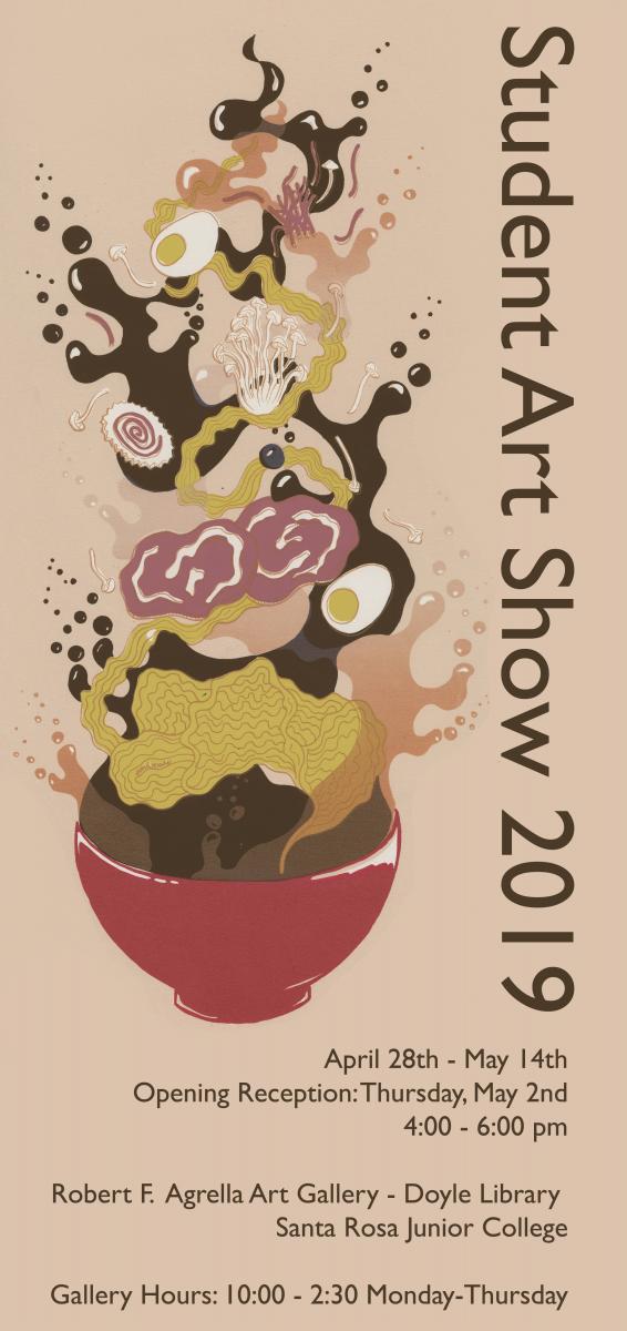 Poster for the Student Art Show, 2019