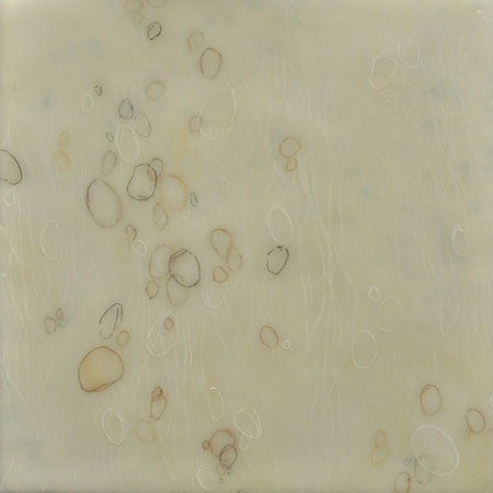 Encaustic abstract square painting