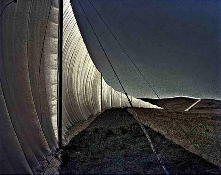 Print of Running Fence by Christo 