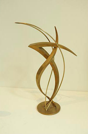 Twisted bronze maquette 