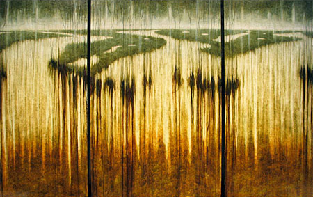 Encaustic abstracted landscapes 