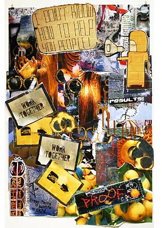Street Art Abstracted collage 