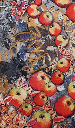 Details of Street Art with apples 