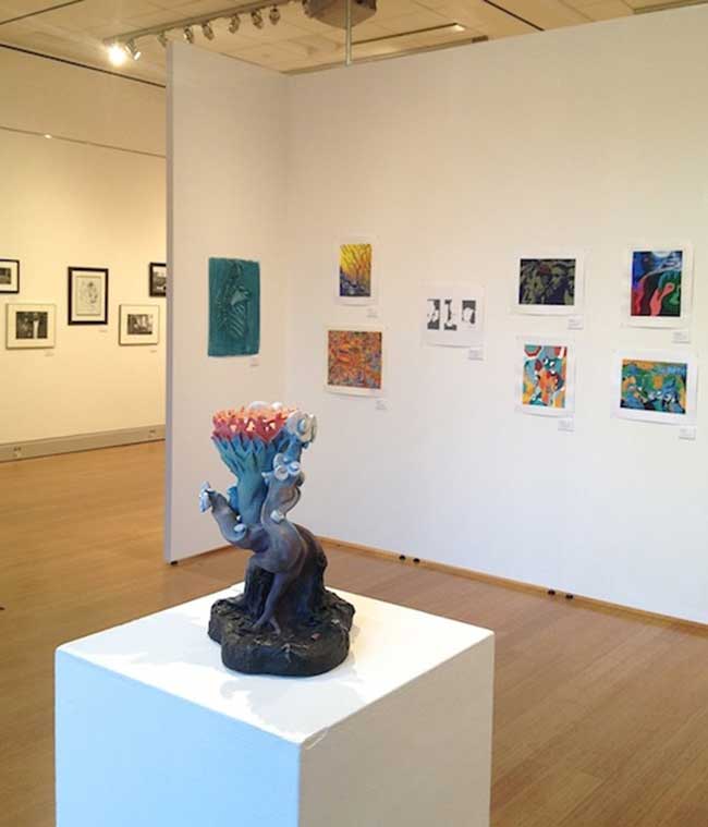 GALLERY VIEW OF STUDENT WORK IN SHOW