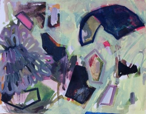 Abstract painting by Claudia Morales McCain