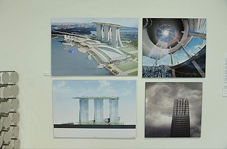 Poster in gallery that has images of Vortex Concept, Singapore 