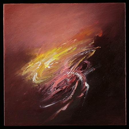 Gestural abstract painting 