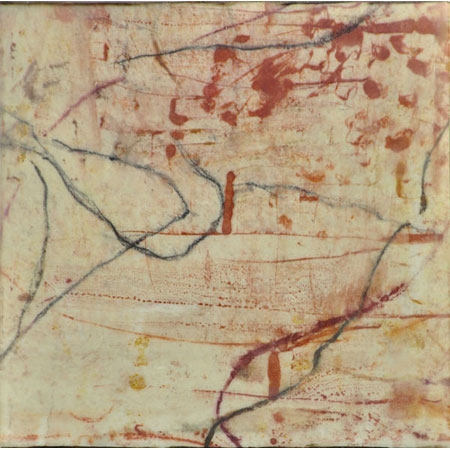 Encaustic abstract painting by Tracy Adams 