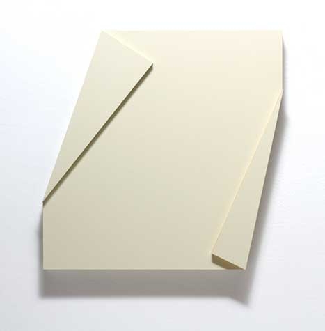 abstracted panel painted beige 